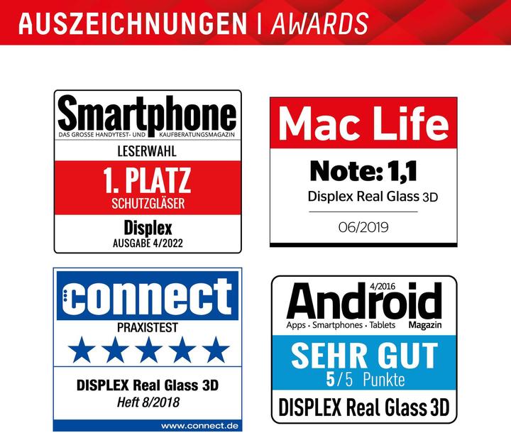 Image du produit Displex Real Glass, Full Cover Panzerglas (1 pièce(s), Samsung Galaxy S25+, Samsung Galaxy S24+)