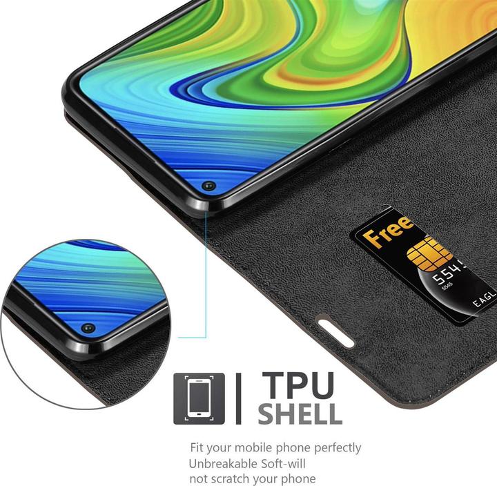 Productafbeelding Cadorabo Boek Onzichtbare Magneethoes (Xiaomi Redmi Note 9)