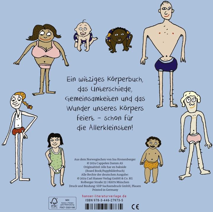 Actual product image Everyone has a bum - My first book about the body (cardboard picture book) (German)
