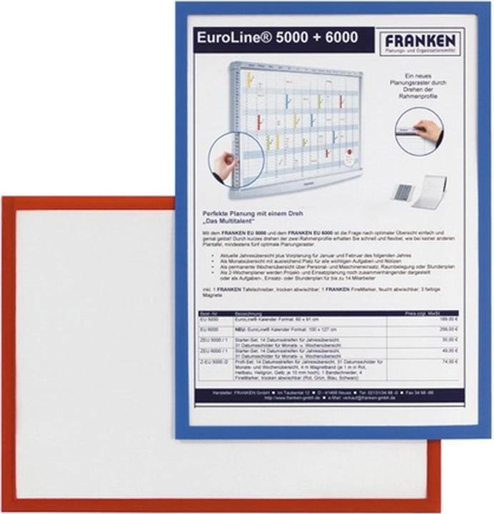 Immagine prodotto Franken FRAME IT X-tra!Line, DIN A4, autoadesivo verde, porta documenti, trasparente, Hartfoli (A4, 1 x)