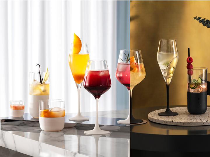 Productafbeelding Villeroy & Boch Champagneglas, set van 4 Vervaardiging Rock blanc (26 cl, 4 Bril, Champagneglazen)