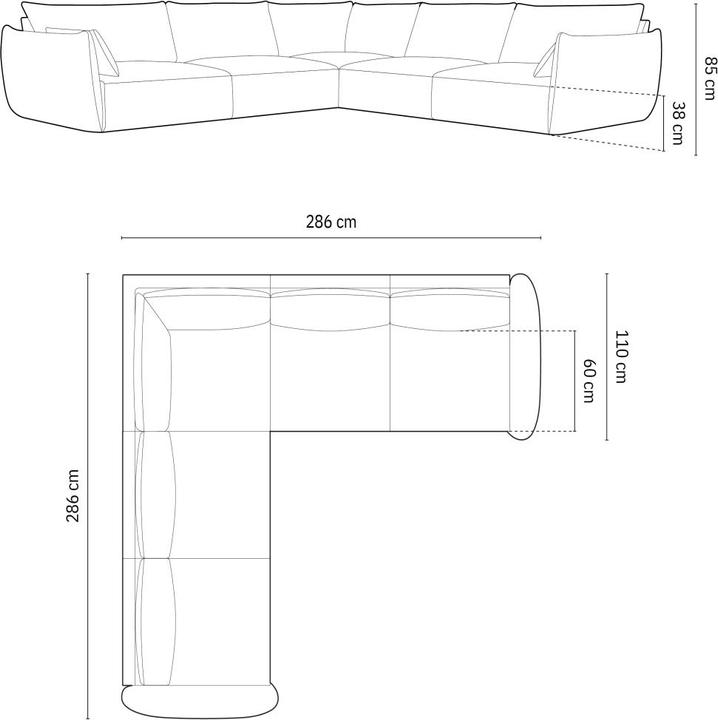 Produktbild Micadoni Kaelle (Ecksofa)