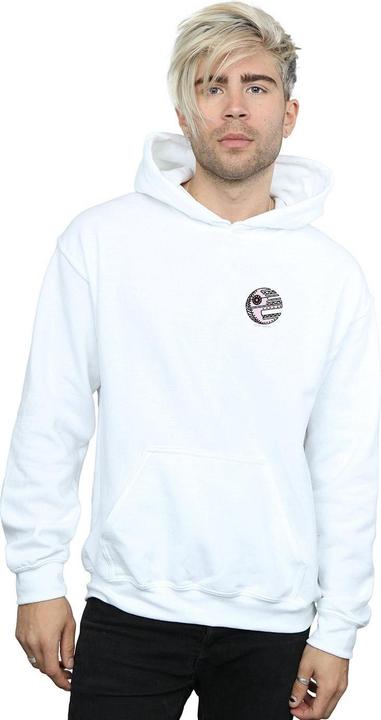 Actual product image Star Wars Mens Death Star Chest Print Hoodie (M)