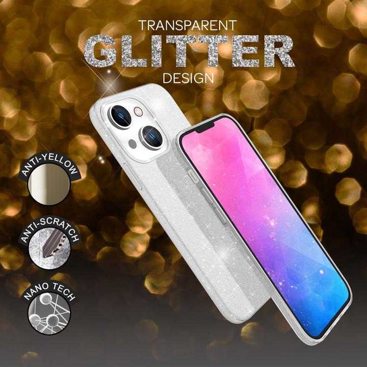 Actual product image Nalia Glitter cover (Apple iPhone 14)