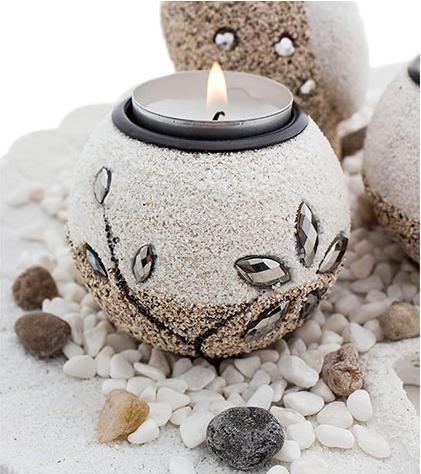 Immagine prodotto Bekos Set di portacandele con gufo decorativo