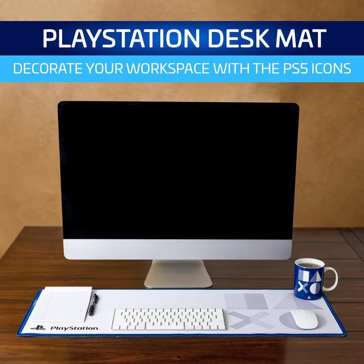 Actual product image Paladone Products Tappetino Mouse Playstation Blue Desk Mat (XL)