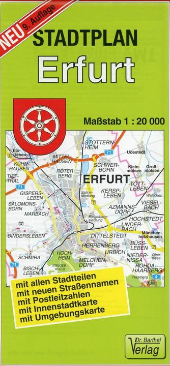 Produktbild Doktor Barthel Stadtplan Erfurt