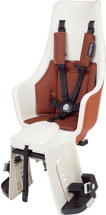 Produktbild bobike Maxi Plus Exclusive - the bike seat is mounted on a stand Cinnamon brown