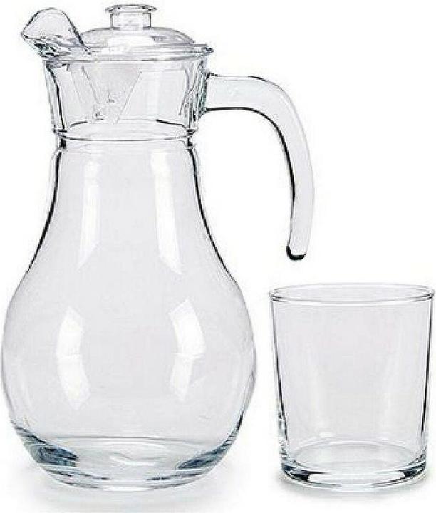 Vivalto Glass set jug 5 pcs glass 4 x (40 cl) / 1 x (1.8 l) (1.80 l, 5 x)