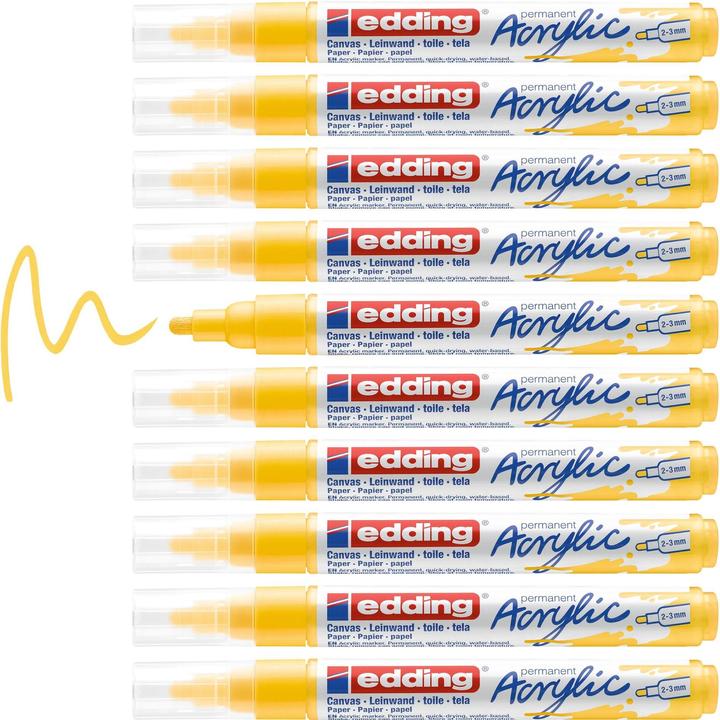 Image du produit Edding Marqueur acrylique 5100 Medium (Trafic jaune, 3 mm, 1 x)