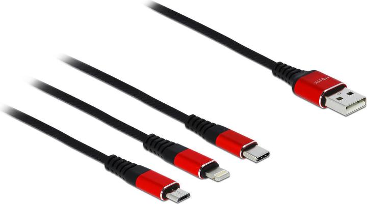 Image du produit Delock Câble USB 2.0 3-en-1 (0.30 m, USB 2.0)