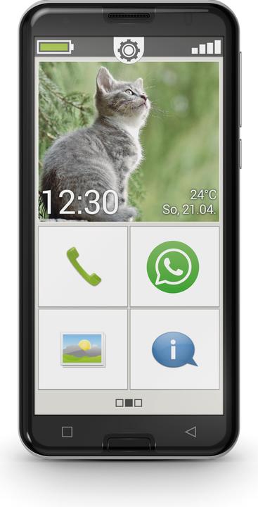 Emporia Smart 3 (16 GB, Schwarz, 5.50", Single SIM, 13 Mpx, 4G)