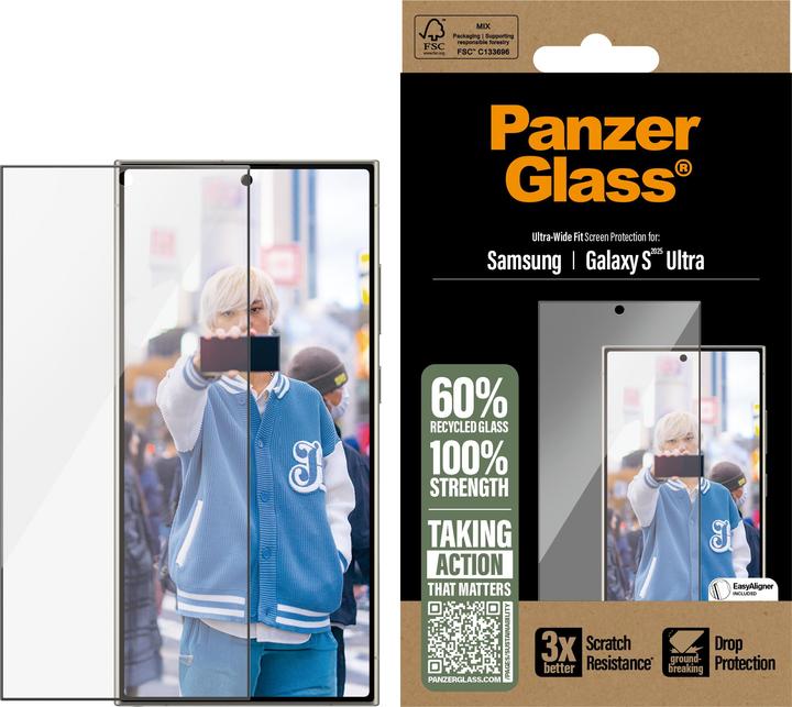 Produktbild PanzerGlass Ultra Wide Fit (1 Stück, Samsung Galaxy S25 Ultra)