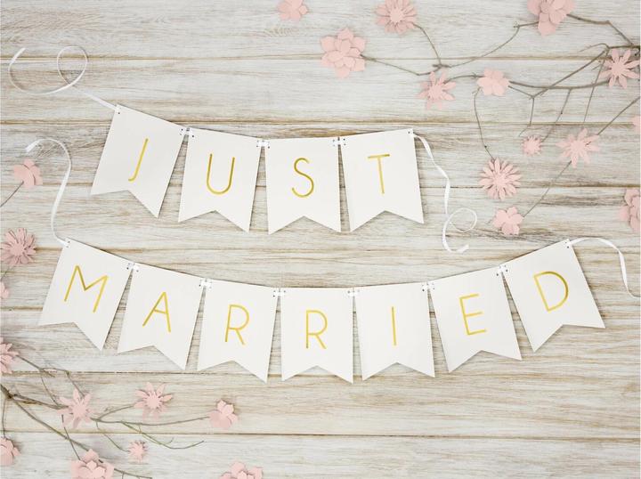 Actual product image Partydeco Just Married