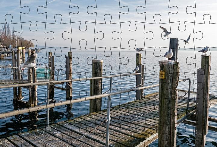 Actual product image Puzzle postcard Lake Constance 1 (167 pieces)