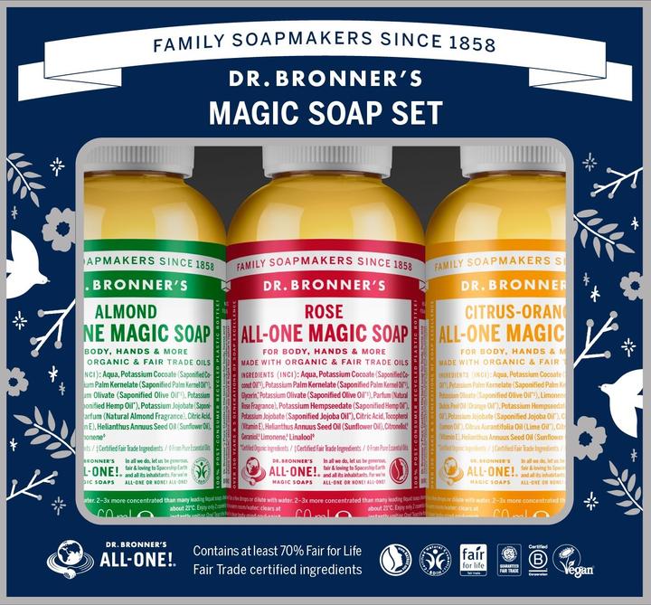 Dr. Bronner's Dr Bronner's Gift Box Assorted (Liquid soap, 180 ml)