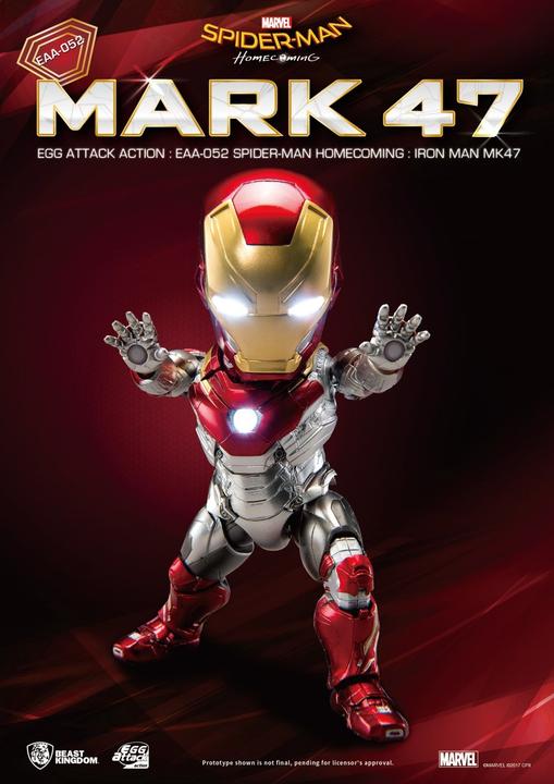 Immagine prodotto Beast Kingdom Spider-Man Homecoming "Iron Man MK 47", figura d'azione dell'attacco delle uova