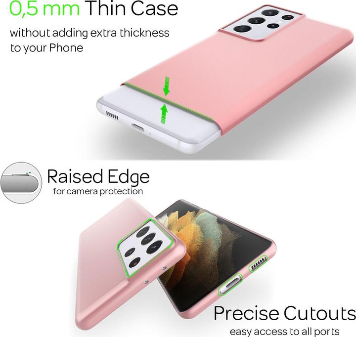 Actual product image Nalia Extra Thin Cell Phone Case (Samsung Galaxy S21 Ultra)