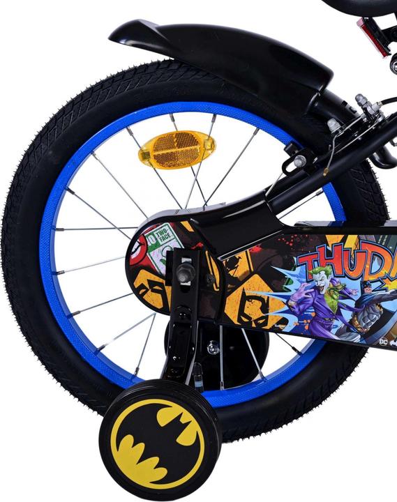 Actual product image Batman 16 inch children's bike black - safety, comfort and fun all in one!