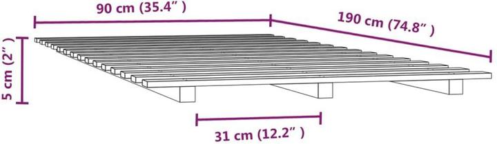 Produktbild VidaXL Rutter (90 x 190 cm)