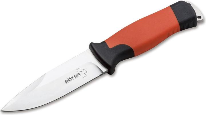 Produktbild Böker Plus 02BO014 Outdoorsman XL Feststehendes Messer aus 12C27-Stahl und Gummi in der Farbe Orange (11.30 cm)