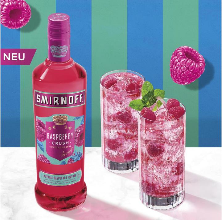 Actual product image Smirnoff Vodka Raspberry Crush 0.7 l (1 x 70 cl)
