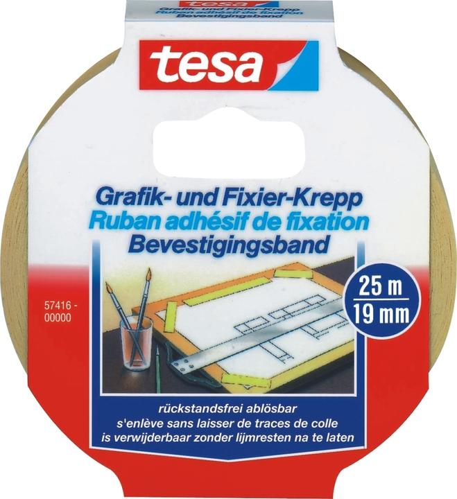 Produktbild tesa Fixier- und Abdeckband, rückstandsfrei ablösbar (19 mm)