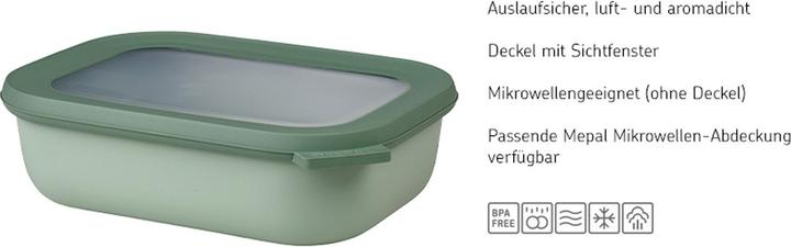 Produktbild Rosti Mepal Mepal - Cirqula Low Rect Bowl Set​ -Nordic Blue (14595) (3.50 l)
