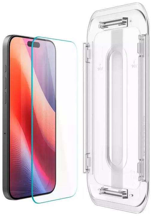 Actual product image Spigen Glas.TR iPhone 16 Pro "EZ FIT" clear szkło hartowane AGL07935 (1 Piece, Apple iPhone 16 Pro)