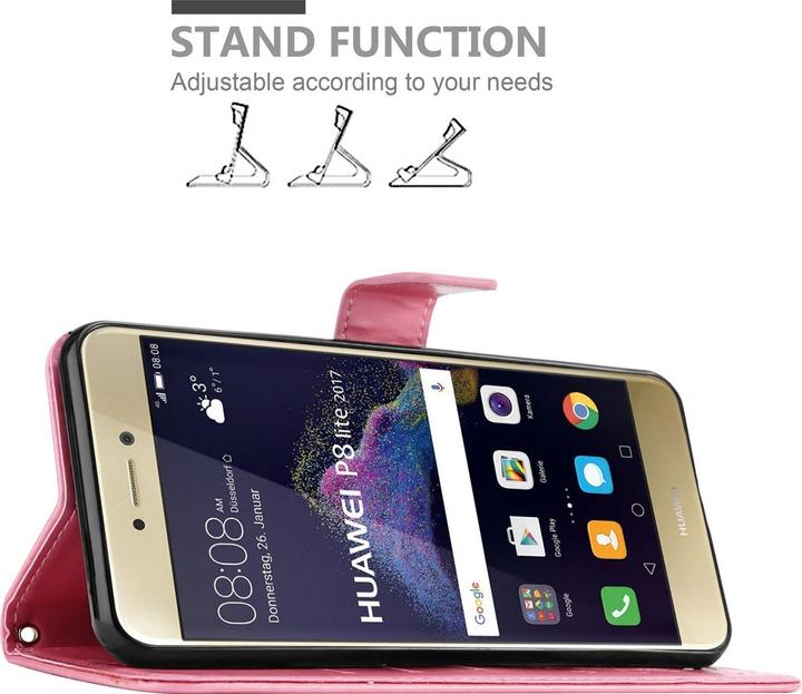 Produktbild Cadorabo Flower Book Cover (Huawei P8 Lite (2017))