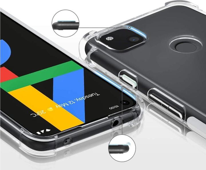 Produktbild Screenguard Google Pixel 4a 5G Hülle Crystal Soft Airbag Bumper (Google Pixel 4a 5G)