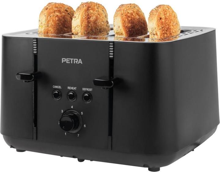 Petra PT5565MBLKVDE 4-Slice Toaster