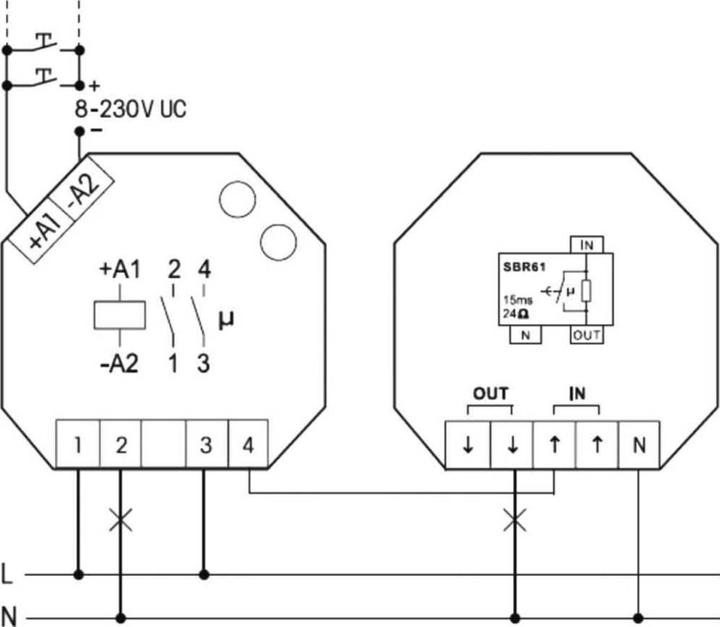 Image du produit Eltako Relais limiteur de courant capacitif microfarad. Aucun contact (Actionneur de commutation)