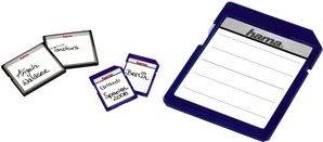 Actual product image Hama Memory card labels SD/MMC 18 pieces bw/ws