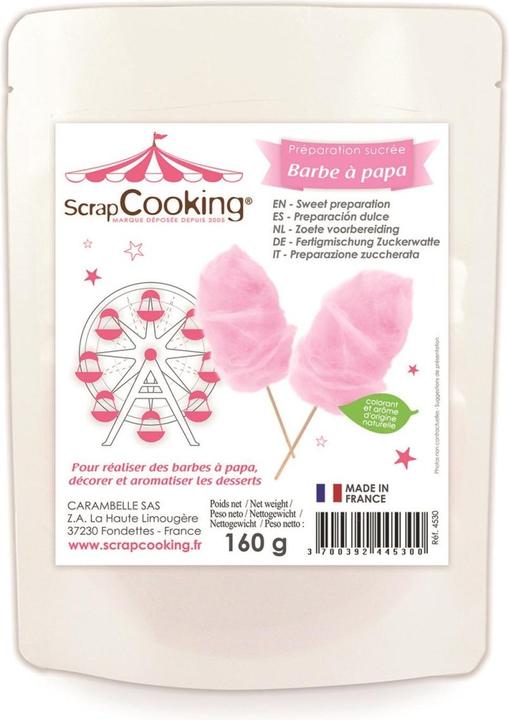 ScrapCooking Mélange prêt à l'emploi Barbe à papa (160 g)