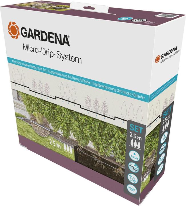 Micro-Drip-System Set Hecke/Sträucher 25m (Tropfbewässerung Set)