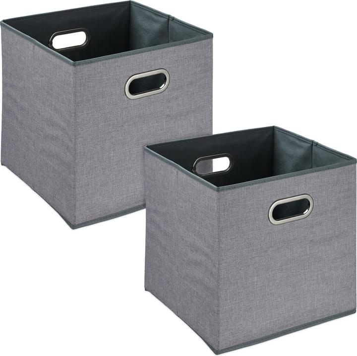 Actual product image Relaxdays 2x storage box (33 x 33 x 32 cm, 35.38 l)