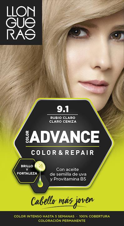 Produktbild Llongueras COLOR ADVANCE #9,1-rubio claro claro ceniza (9.1)