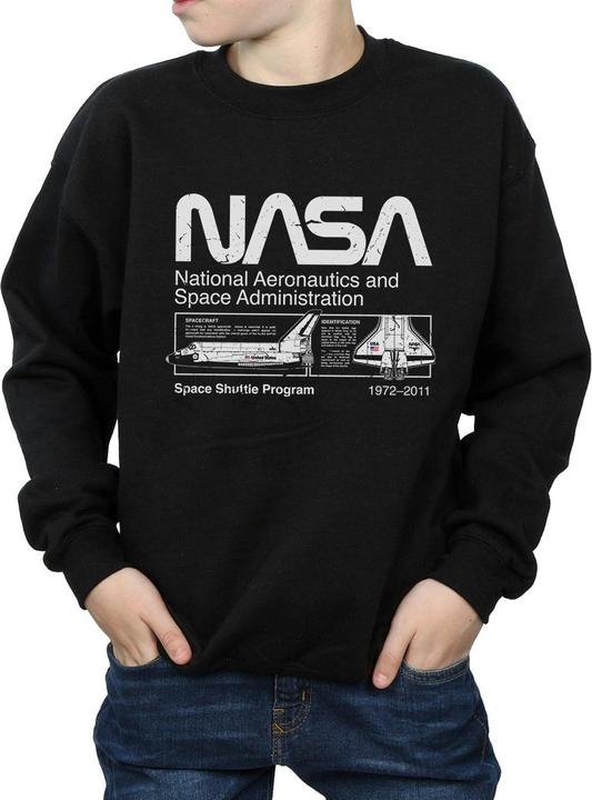 Actual product image Nasa Boys Space Shuttle Sweatshirt (140, 146)