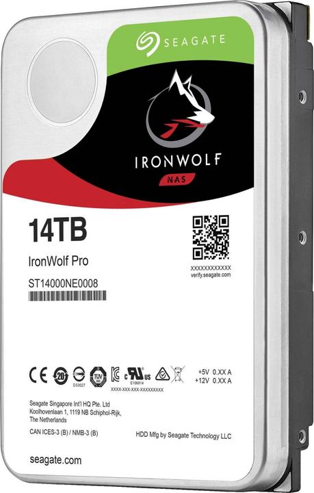 Actual product image Seagate IronWolf Pro (14 TB, 3.5", CMR)