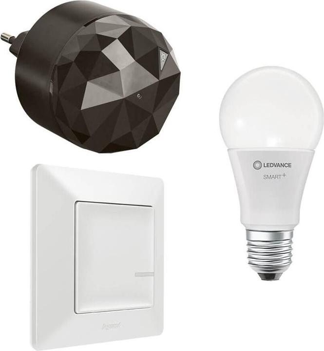 Produktbild Legrand Smart Lighting with Netatmo Starter-Kit: Gateway, Wandsender, Glühbirne Classic 199306