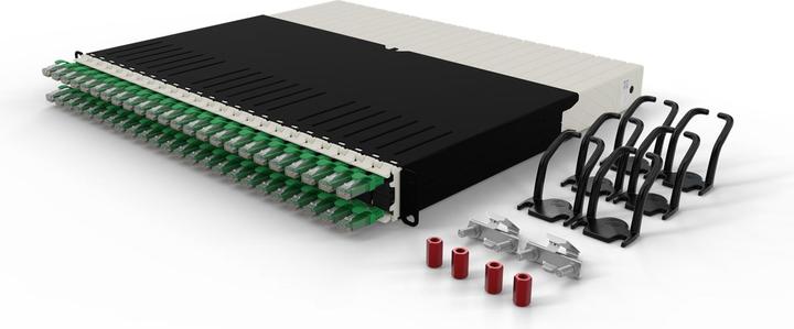 Produktbild PATCHBOX one / 8RU / Cat 6A, UTP, 0.8 m, Grün (U/UTP, CAT6a, 0.80 m)
