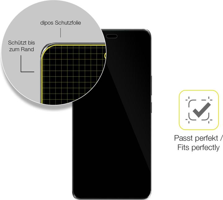 Produktbild Dipos 3D Full Cover Schutzfolie (1 Stück, Honor 7 Lite)