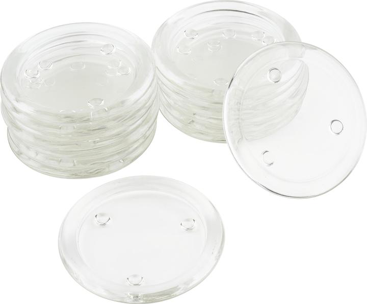 Actual product image VBS Candles glass coasters, clear, 15 pieces, Ø 10 cm (15 x, Glass coaster)