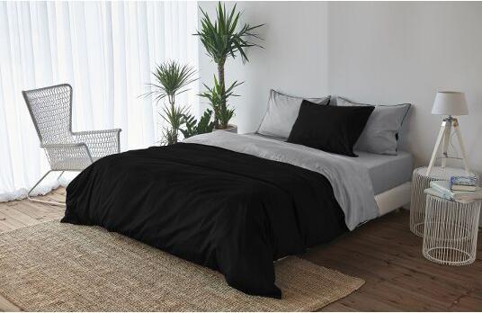 Produktbild Living Home UNI schwarz (Duvetbezug, 240 x 240 cm)