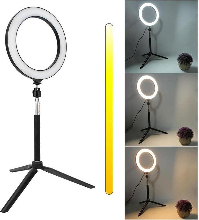 Produktbild JTI Selfie-Licht / Ringlicht (20 cm) und Ständer (Ringleuchte)