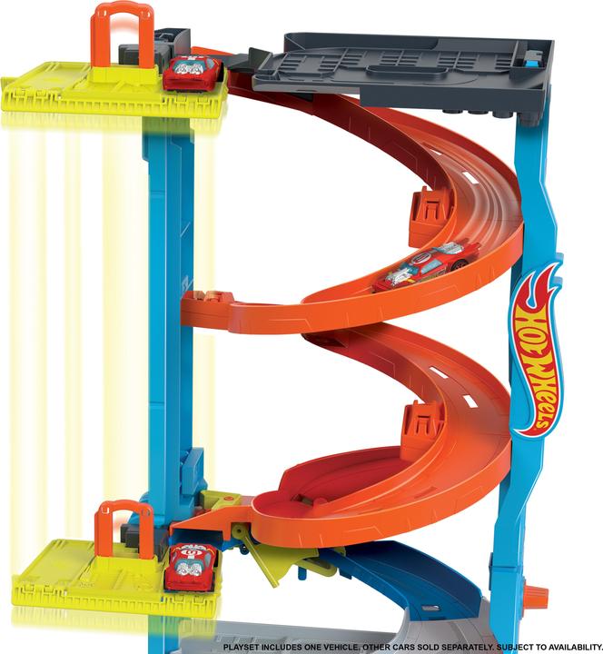 Actual product image Hot Wheels City Transforming Race Tower