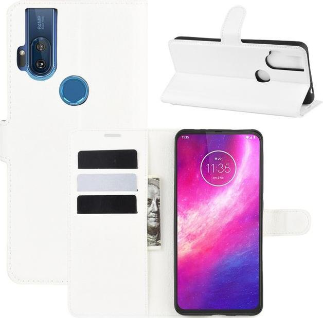 Actual product image MU Classic Litchi Leather Bookcover Series (Motorola One Hyper)