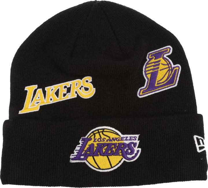 Actual product image New Era LA Lakers Multi Patch Beanie