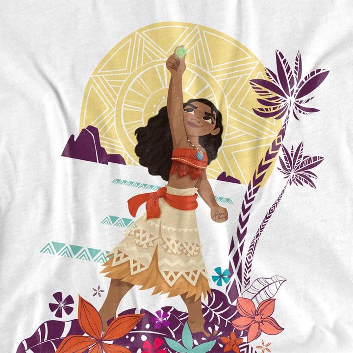 Actual product image Moana Unisex Adult Heart Sunset T-Shirt (S)
